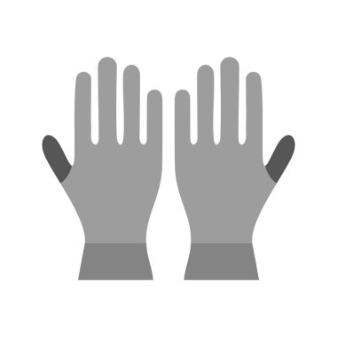 Moda Biçiminde Eldiven Simgesi İzole Arkaplan      