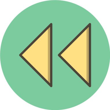 Multimedya düz simgesi beyaz arkaplanda izole edildi