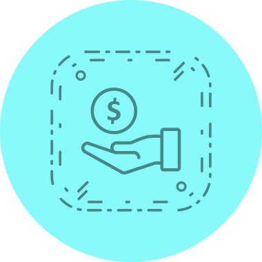 Moda Biçimli Kiralama Simgesi İzole Arkaplan     