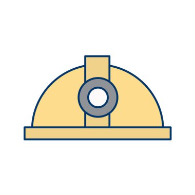 Beyaz arkaplanda izole edilmiş düz bir çan simgesi. inşaat vektörü illüstrasyonu