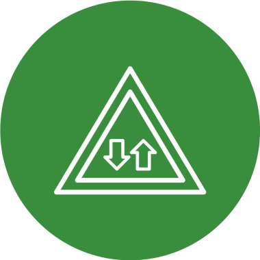 Yol simgesi, vektör illüstrasyonu