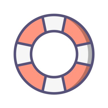 beyaz arkaplanda kamp konsepti vektör simgesi 