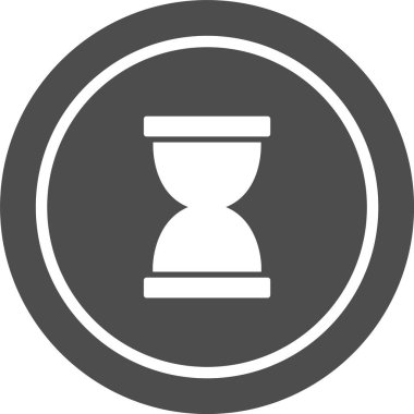 Moda biçimi izole edilmiş arkaplanda kum saati simgesi