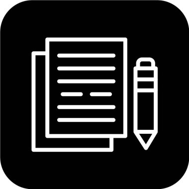 belge simgesi vektör illüstrasyonu