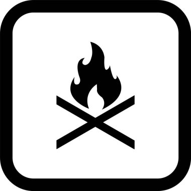  Kemik Yangını Simgesi Moda Tarzı İzole Arkaplan