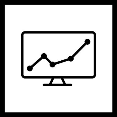 Grafik simgesi, vektör illüstrasyonu. düz tasarım biçimi