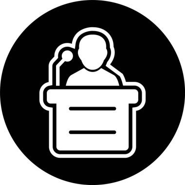 Moda Biçimli Konuşma Simgesi İzole Arkaplan   