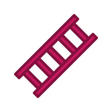 Moda Biçimli Merdiven Simgesi İzole Arkaplan      