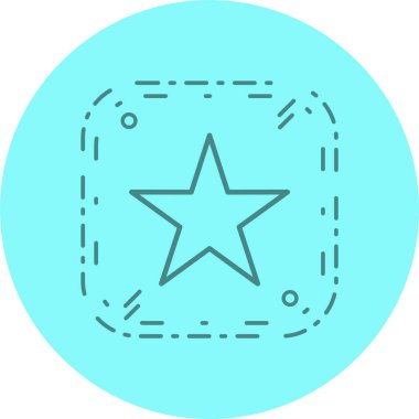 Moda biçimi izole edilmiş arkaplan yıldız simgesi