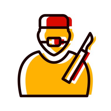 Beyzbol kasklı bir adamın vektör çizimi