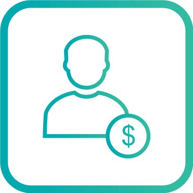 İş adamı ikonu. vektör illüstrasyonu