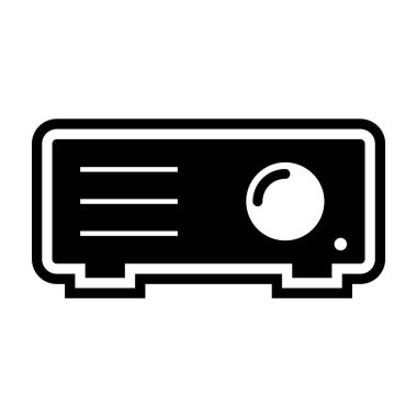 Projektör Simgesi Moda Biçiminde İzole Arkaplan