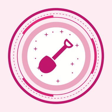 Kürek Simgesi Moda Biçiminde İzole Arkaplan      