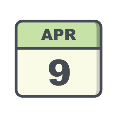 Tarihli takvim simgesi. vektör illüstrasyonu