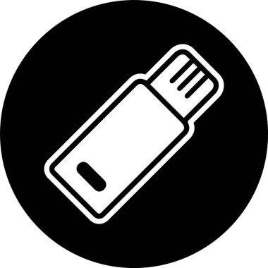  Moda Biçimli Usb Simgesi İzole Arkaplan