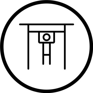 okul başkanı ikon vektör illüstrasyonu