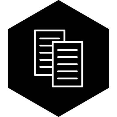 belge simgesi vektör illüstrasyonu