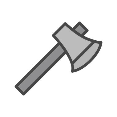  Moda Biçimli Axe Simgesi İzole Arkaplan      