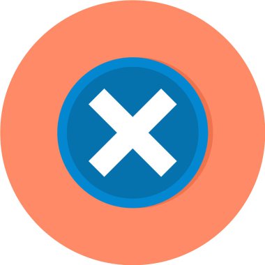 düz vektör simgesini iptal et