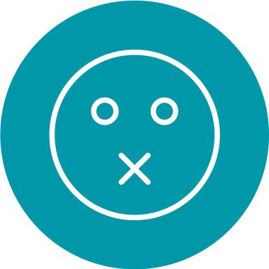 Moda Biçimli Emoji Simgesi İzole Arkaplan 