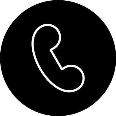 telefon simgesi, vektör illüstrasyonu