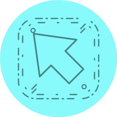 İmleç simgesinin vektör illüstrasyonu