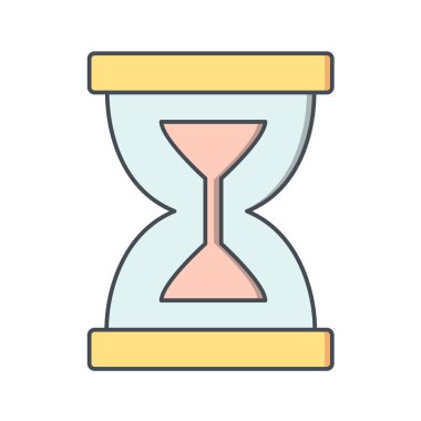 kum saati ikonu vektör illüstrasyonu