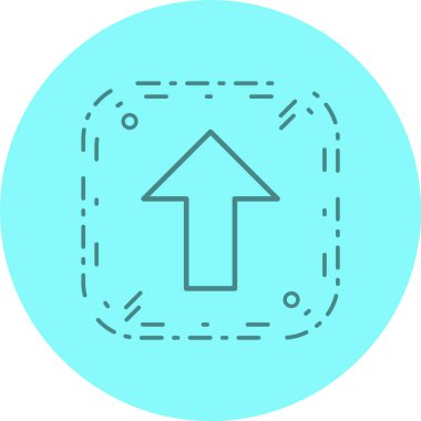 Moda Biçiminde Yukarı Simge İzole Arkaplan