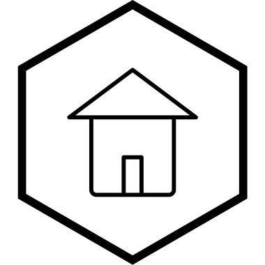 Ev simgesi vektör illüstrasyonu