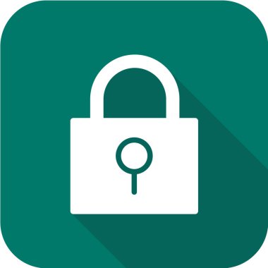 Kilit simgesinin vektör illüstrasyonu