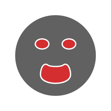 Moda Biçimli Emoji Simgesi Yalıtılmış Arka Gruplandırma