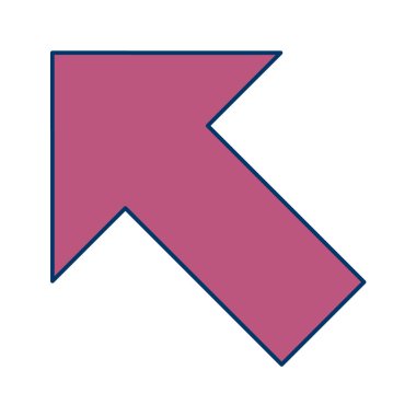 ok simgesi vektör illüstrasyonu