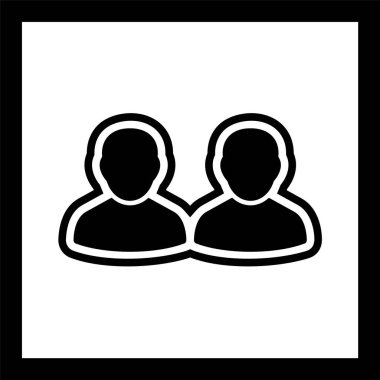 Moda Biçimli İnsanlar Simgesi İzole Arkaplan