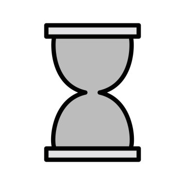 Moda biçimi izole edilmiş arkaplanda kum saati simgesi