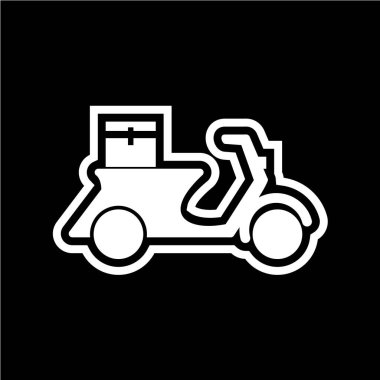 Teslim satırı simgesinin vektör illüstrasyonu