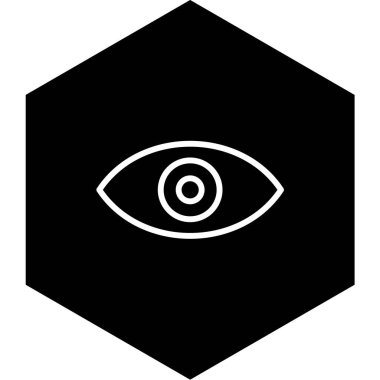 Göz simgesi. vektör illüstrasyonu