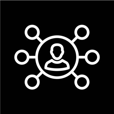 Sosyal ağ konsepti. vektör illüstrasyonu