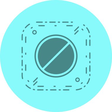 Yasak Simge Moda Biçiminde İzole Arkaplan