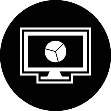 Çevrimiçi Çizelge Simgesi Moda Biçimli İzole Arkaplan      