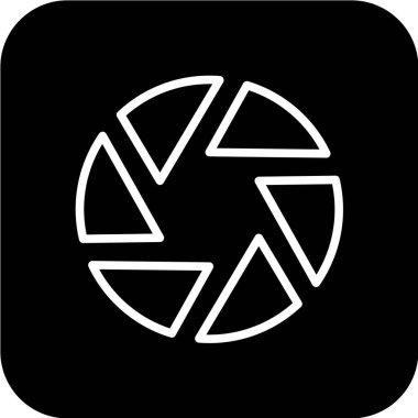 Siyah arkaplanda fotoğraf makinesi simgesi. vektör illüstrasyonu