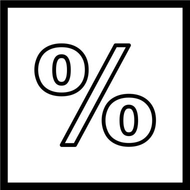 yüzde simge vektör illüstrasyonu