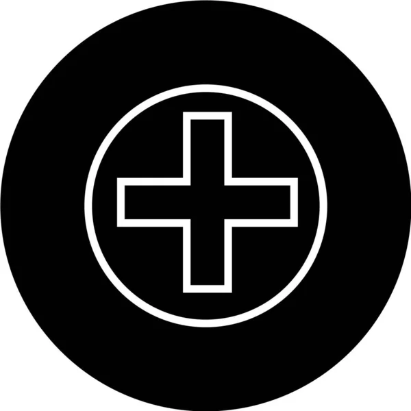 Чорна Ікона Ізольована Білому Тлі — стоковий вектор