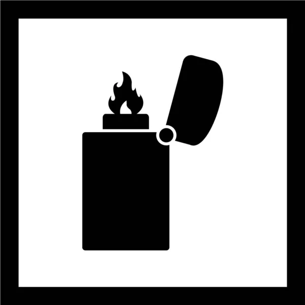 現代のBラックアイコン火災のベクトル図 — ストックベクタ