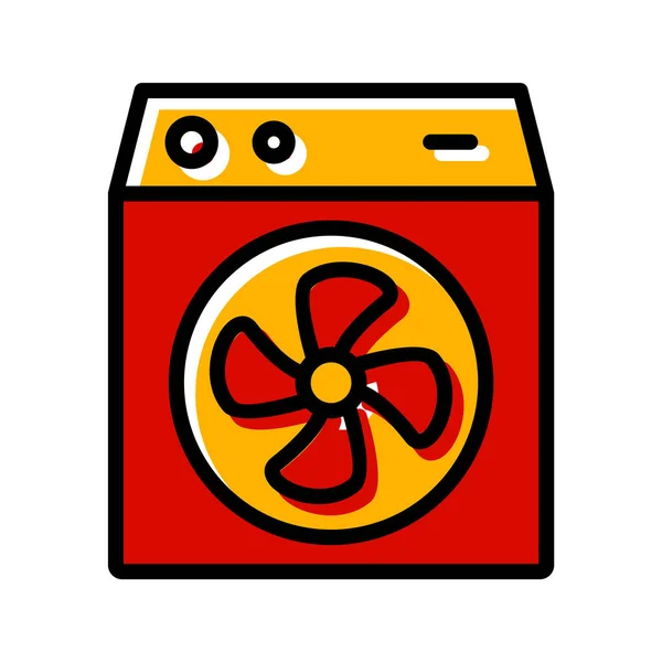 Icono Del Refrigerador Habitación Estilo Moda Aislado Backgroun — Archivo Imágenes Vectoriales