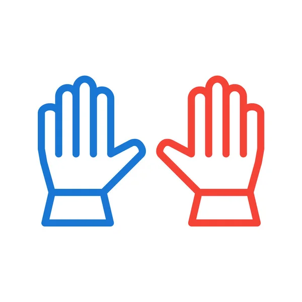 Handskar Ikonen Trendig Stil Isolerad Bakgrund — Stock vektor