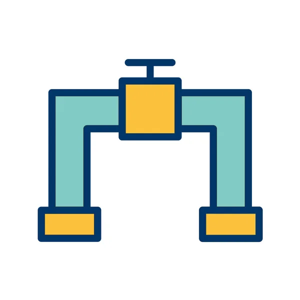 産業用蛇口のアイコンベクトル図 — ストックベクタ