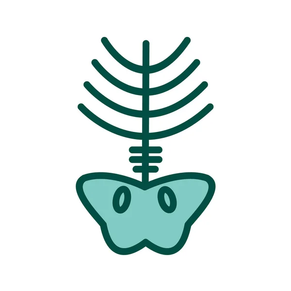 Vector Illustratie Van Moderne Gebrek Pictogram Medische Plant — Stockvector