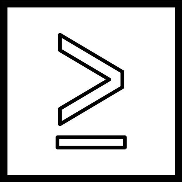 Flèche Ligne Vectorielle Icône Panneau Direction Symbole Navigation — Image vectorielle