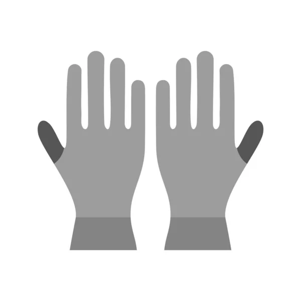 Handschuhe Icon Trendigen Stil Isolierten Hintergrund — Stockvektor