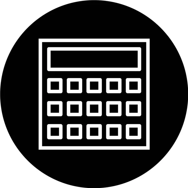 Ilustração Vetor Ícone Calculadora — Vetor de Stock